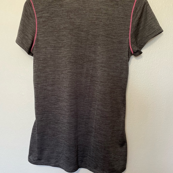 SPORTS ESSENTIALS ACTIVEWEAR JERSEY SLIM MED DRK GRAY PINK SEAMS UNISEX SS - Picture 5 of 7